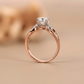 The Aria Pavé Bridge Engagement Ring