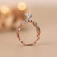 The Braided Pavé Diamond Engagement Ring