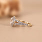 The Seraphina Oval Halo Engagement Ring
