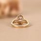 The Seraphina Oval Halo Engagement Ring