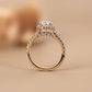The Seraphina Oval Halo Engagement Ring