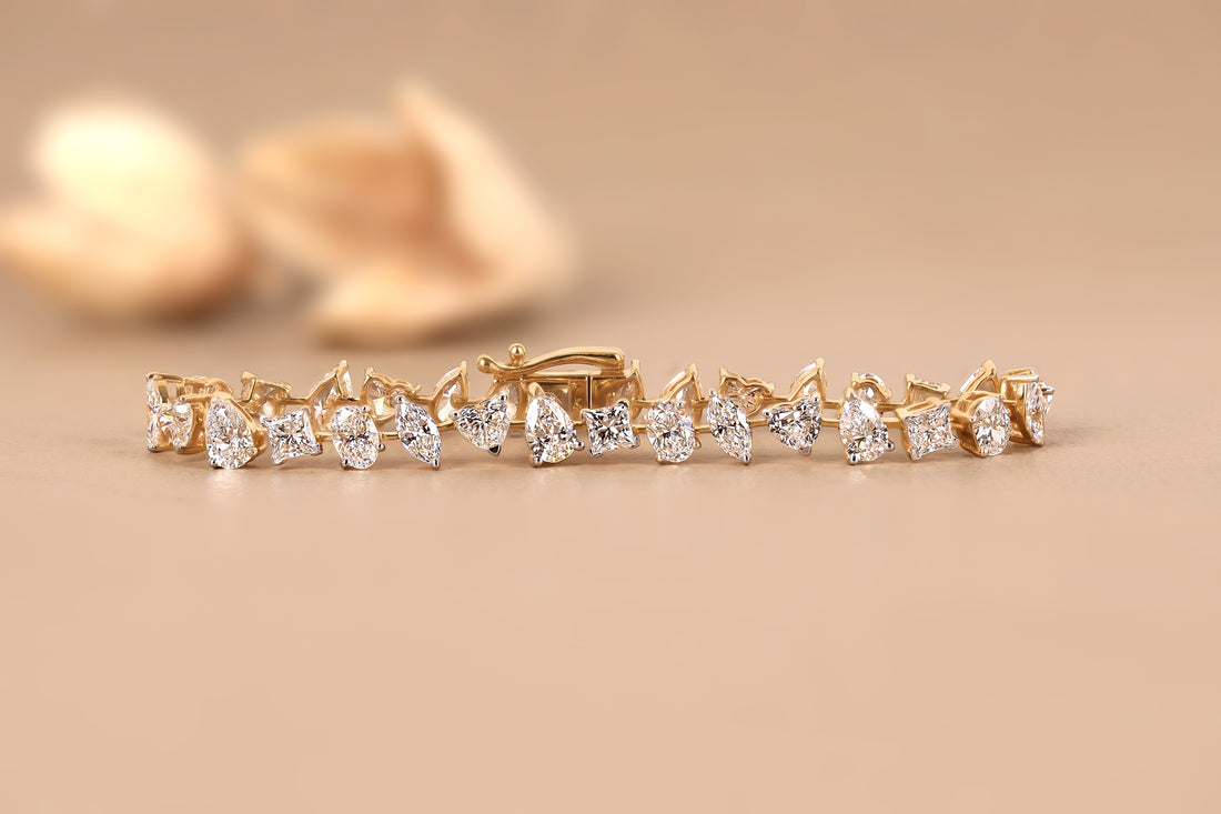 The Kaleidoscope Fancy Diamond Statement Bracelet