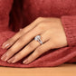 The Seraphina Oval Halo Engagement Ring