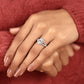 The Seraphina Oval Halo Engagement Ring