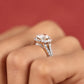 The Seraphina Oval Halo Engagement Ring