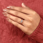 The Aria Pavé Bridge Engagement Ring