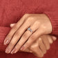 The Aria Pavé Bridge Engagement Ring