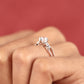 The Aria Pavé Bridge Engagement Ring