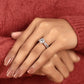 The Floating Crown Split-Shank Engagement Ring