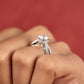 The Floating Crown Split-Shank Engagement Ring