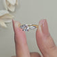 The Laurel Two-Tone Botanical Engagement Ring